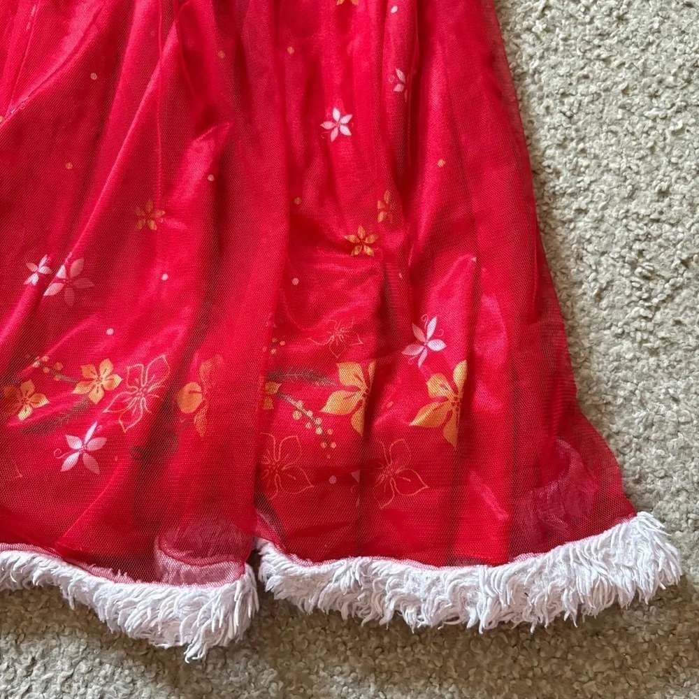 Disney Princess Little Girls Fantasy Gown Sz 6 Christmas Red Jasmine Cinderella